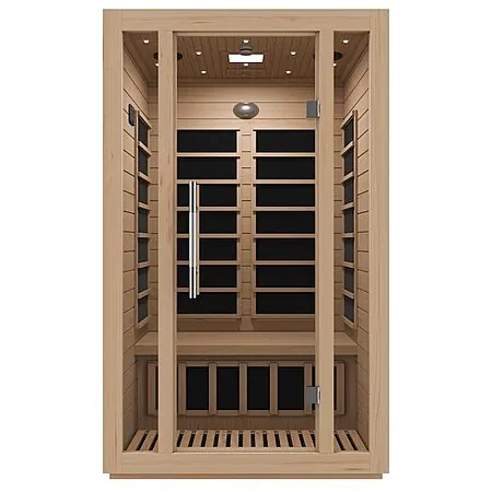 SteamSpa 2-Person Hemlock Fir Wood Infrared Sauna (76.7" x 46.5" x 40.5")