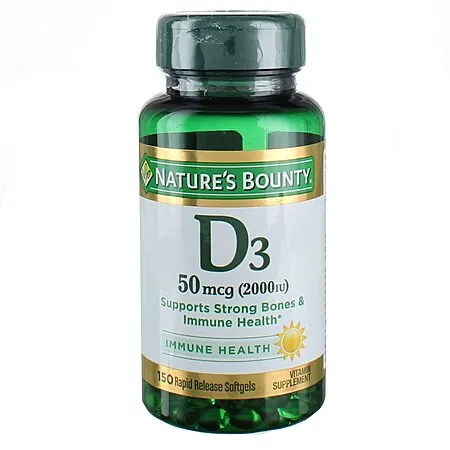 Select Accounts: 240-Ct Nature's Bounty Vitamin D3 2000 IU Rapid Release Softgels