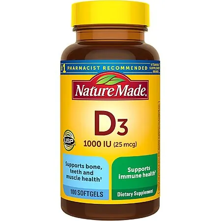 100-Ct. Nature Made Vitamin D3 1,000 IU Liquid Softgels