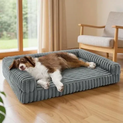 Bedsure ComfyFleece Memory Foam Orthopedic Dog Bed