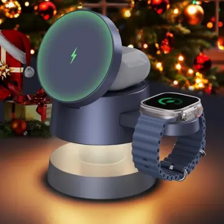 iVANKY 4-in-1 MagSafe Wireless Charging Station w/ Night-Lamp