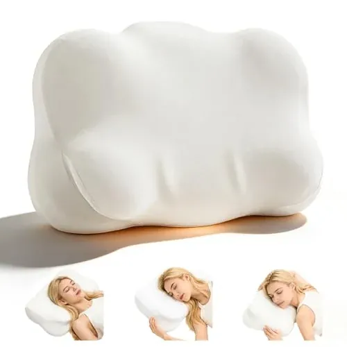 Memory Foam Cloud Pillow with Contoured Neck Support