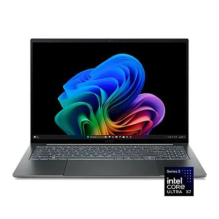 Acer Swift 16 AI Laptop: Ultra X7 358H, 16" 3K OLED 120Hz Touch, 16GB DDR5, 1TB