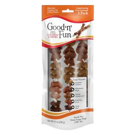 3-Count GOOD 'N' FUN Triple Flavor Colossal Kabobs