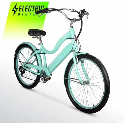 Hyper Bicycles E-Ride 26-Inch Ladies Electric Cruiser Bike with 250W Motor