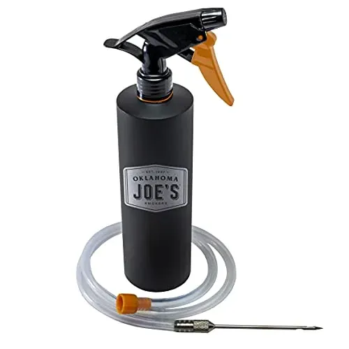 Oklahoma Joe's 2-in-1 Spray Bottle and Marinade Injector, Black