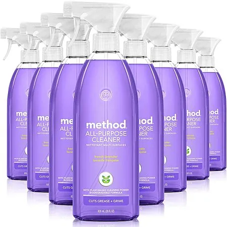 8-Pk 28-Oz Method All Purpose Cleaner Spray (French Lavender)