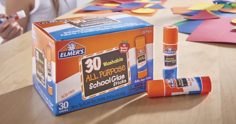 Elmer’s All-Purpose Washable School Glue Sticks 30-Count