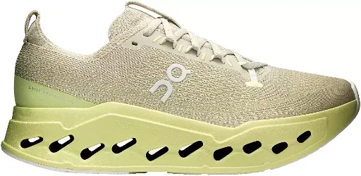 On Men's Cloudsurfer Max Running Shoes (Pelican/Limelight)