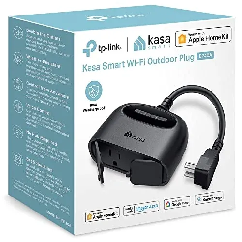 TP-Link Kasa Smart Wi-Fi Apple HomeKit Outdoor Plug