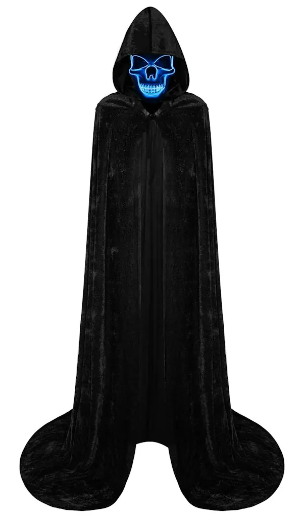 Double Couple Halloween Costume Cape & Mask Set