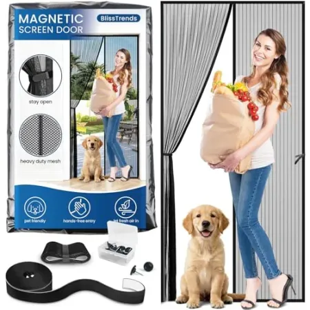BlissTrends 38" × 83" Magnetic Screen Door