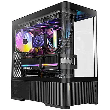 Antec C6 Curved ARGB Mid-Tower Computer Case w/ Panoramic Tempered Glass (Black)