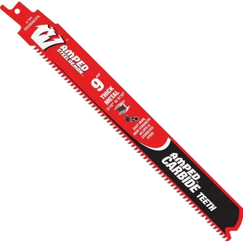 Diablo Amped Steel Demon Carbide Teeth Reciprocating Saw Blade 3-Pack