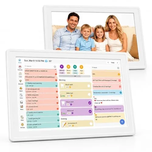 Digital Calendar Wall Planner 10.1 Inch Touch Screen WiFi Picture Frame