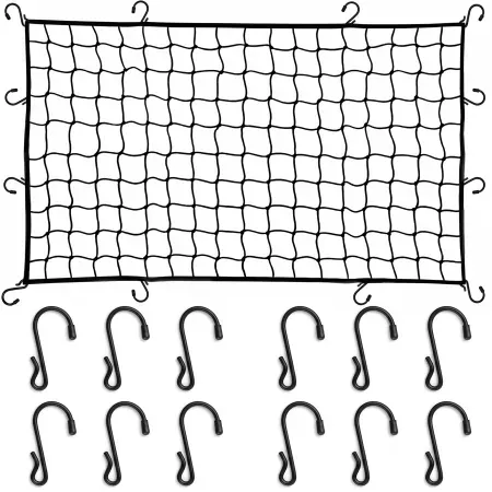 MORSUMA 47.2" x 35.4" Heavy Duty Cargo Net for Pickup Truck Bed