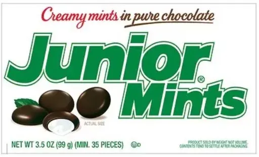 Junior Mints Chocolate Covered Mint Chocolate 3.5 oz