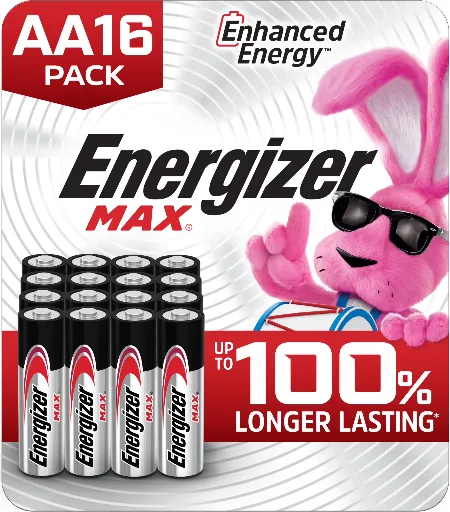 16-Pack Energizer MAX AA Alkaline Batteries