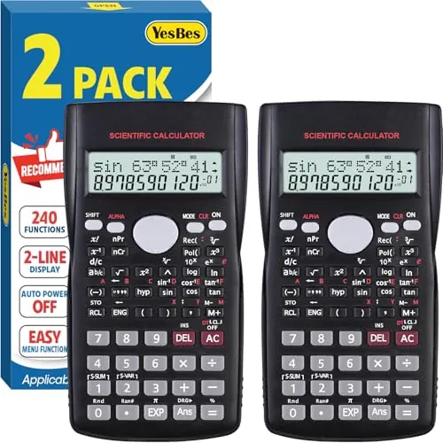 2-Pack Scientific Calculators 240 Functions