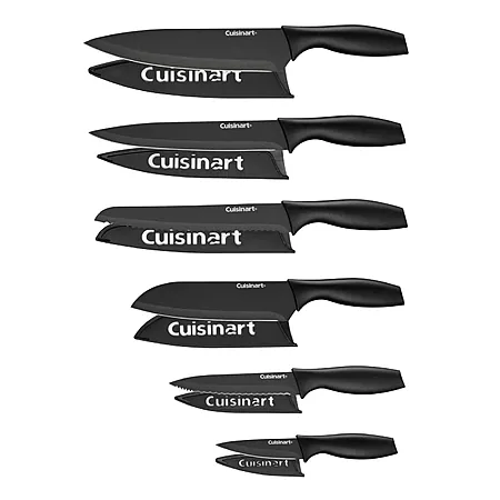 12-Pc Cuisinart Ceramic Coated Cutlery Knife Set
