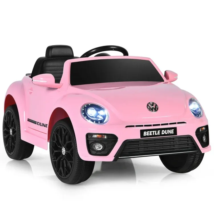 Costway Volkswagen Beetle Kids Electric Ride On Car with Remote Control