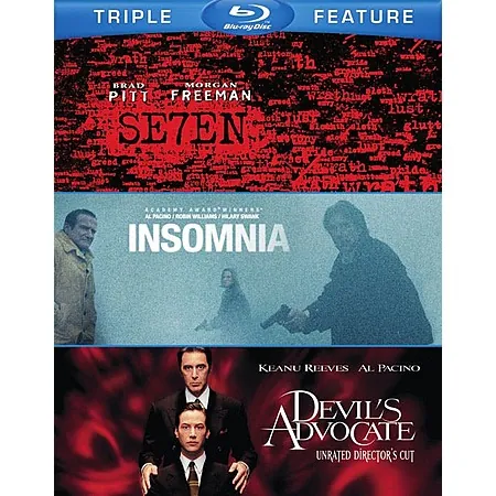 Triple Feature: Seven, The Devil's Advocate & Insomnia (Blu-Ray)