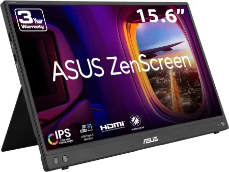 ASUS MB16AHV ZenScreen 1080p USB-C 15.6" Portable Monitor w/ Kickstand