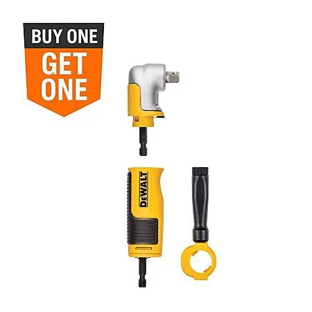 Dewalt Maxfit Modular 3/8" Right Angle Attachment + 6-Pc MAXFIT ULTRA 3/8" Socket Set
