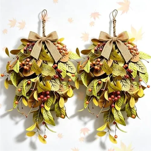 2 PCS 24” Fall Teardrop Swag