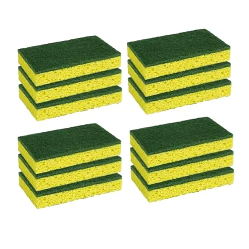 12-Count CELOX Dual-Sided Heavy Duty Kitchen Cleaning Sponges