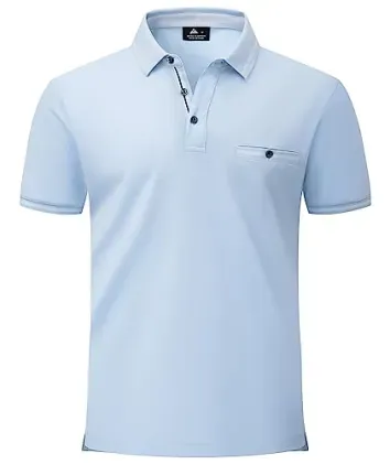 V VALANCH Men' Short Sleeve Polo Shirt