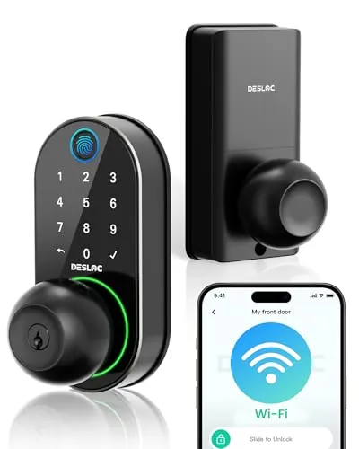 DESLOC D212 Fingerprint Door Knob Lock Built in WiFi