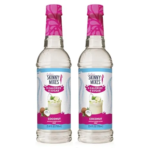 Jordan's Skinny Mixes Zero Calorie Coconut Flavoring Syrup 2-Pack 25.4-oz