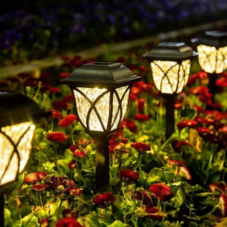 6-Pack GIGALUMI LED Solar Garden Pathway Lights