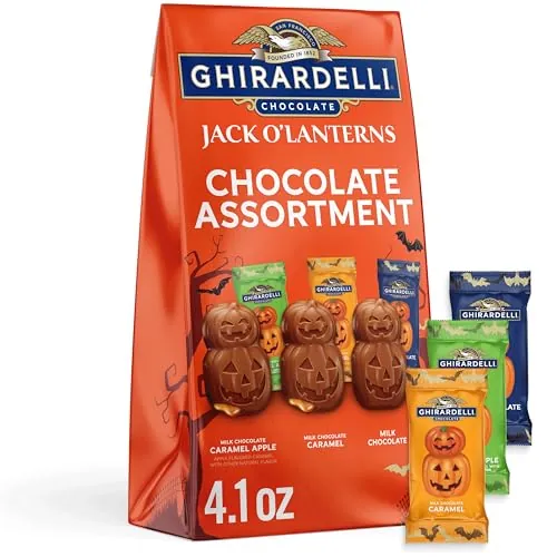 GHIRARDELLI Jack O’ Lanterns Chocolate Assortment 4.1 oz Bag