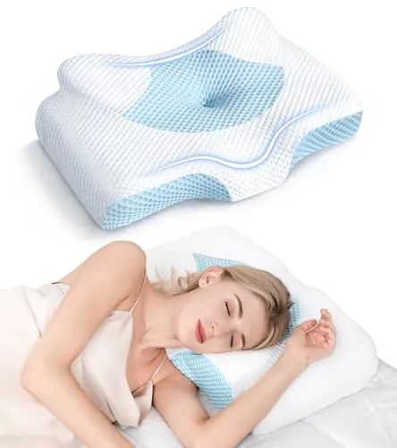 Memory Foam Cervical Pillow with Cooling Case