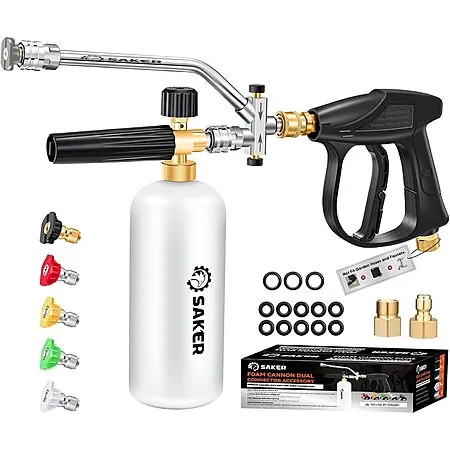 Prime Members: Saker Foam Cannon Dual-Function Kit for Pressure Washers