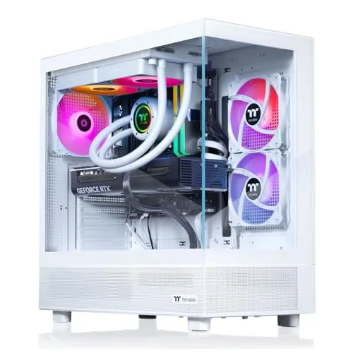 Thermaltake LCGS View 7870S-270 Gaming Desktop (AMD Ryzen™ 7 7800X3D, ToughRam 32GB DDR5 5600MT/s RGB Memory, NVIDIA® GeForce RTX™ 5070, 1TB NVMe M.2, WiFi, Windows 11)
