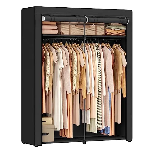 SONGMICS Portable Closet Wardrobe 55.1 x 16.9 x 68.5 Inches