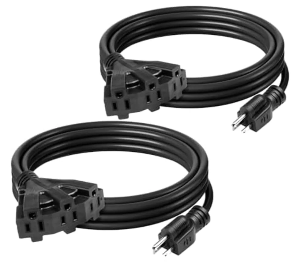 BN-Link 10-Foot Outdoor Extension Cord 2-Pack
