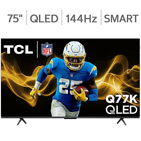 Costco Members: 75" TCL 75Q77K Q77 Series 4K UHD QLED TV + 5-Yr Warranty