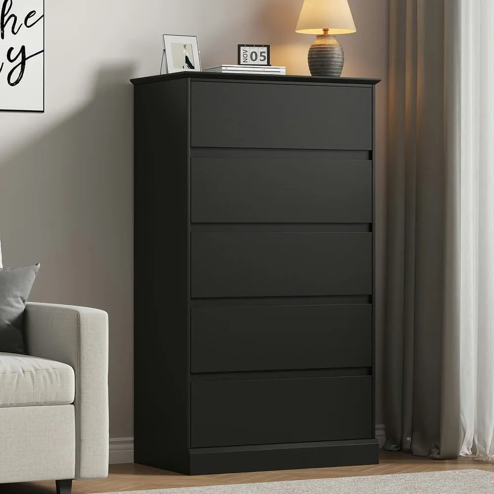 5-Drawer Modern Wood Dresser