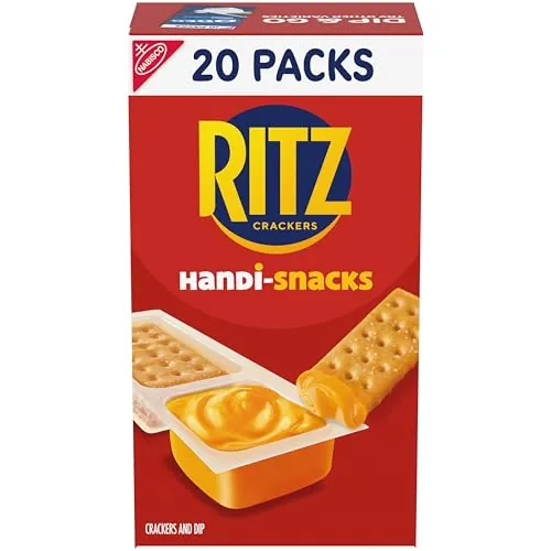 Handi-Snacks RITZ Crackers 'N Cheesy Dip Snack Packs, 20 Snack Packs