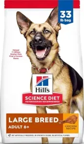 33lb Hill's Science Diet Dry Dog Food (Large Breed, Adult 6+)