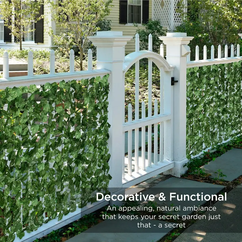 Best Choice Products 94x39" Outdoor Faux Ivy Privacy Screen Fence