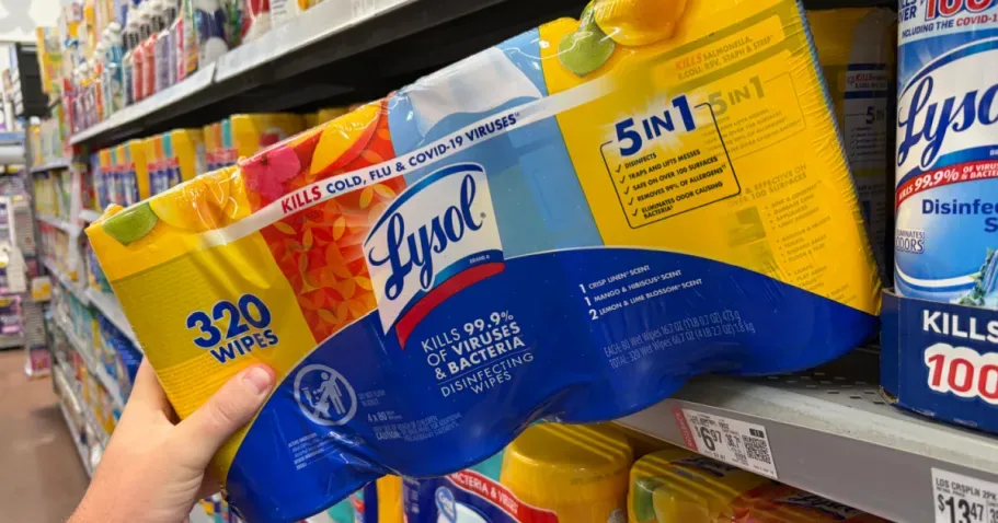 Lysol Disinfecting Wipes 4-Pack (320 Wipes)