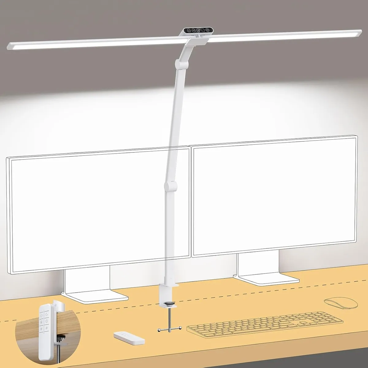 Trond LED Desk Lamp with Clamp