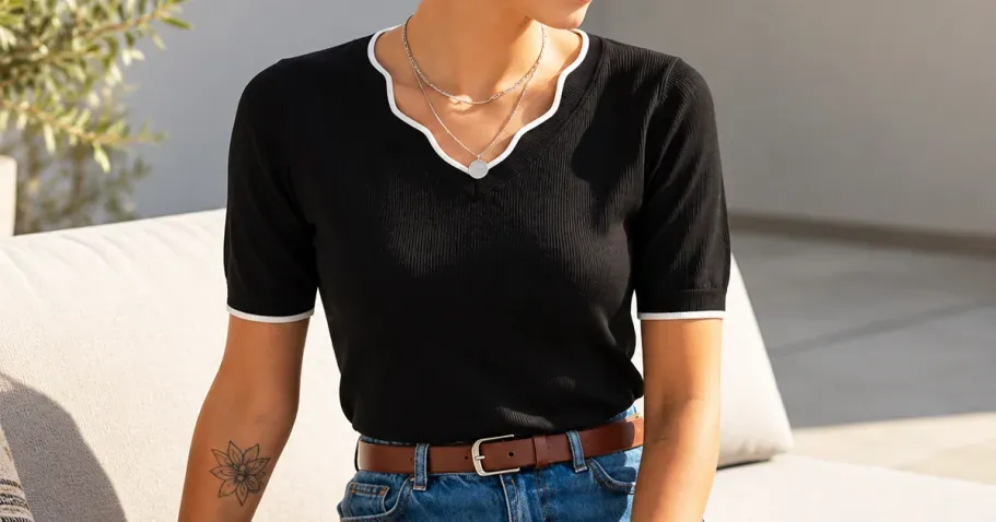 Women’s Short Sleeve Sweater