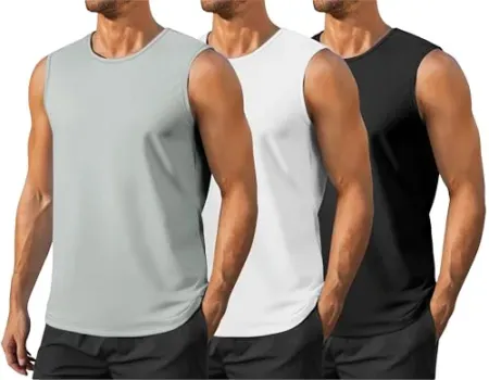 3-Pack Pinspark Men's Gym UPF 50+ Tank Tops