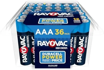 Select Accts: 36-Pk Rayovac High Energy AAA Alkaline Batteries